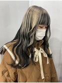 前髪カタログ×インナーカラー×渋谷