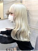 《Kanna》ミルクティーベージュ/ブロンド/大宮/韓国レイヤー