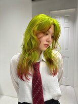 ゼスト 八王子店(ZEST)&nbsp;ネオングリーンカラー デザインカラー 【otoha】