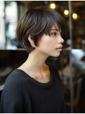 ★ダークブルーワンホンレイヤーミルクティーブロンドボブ