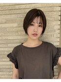 デザインカラー/レイヤーカット/ネオンカラー　オリーブベージュ