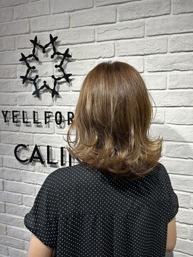ヘア スパ ビューティー エールフォルム(HAIR SPA BEAUTY YELLFORME) ハイトーン×外ハネスタイル