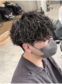 メンズ波巻きmixツイストスパイラルマッシュパーマ/新潟/万代