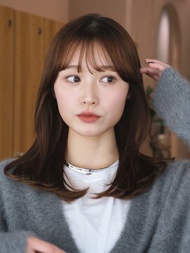 ガーデンヨコハマエスト(GARDEN YOKOHAMA est) ボブルフ　小顔　ミディアム　ボブ　レイヤー　シースルーバング