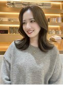 30代40代50代◎  韓国オシャレロブ【グレージュ】