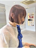 ボブレイヤー/顔まわりレイヤー/ボブ/ラベンダーカラー