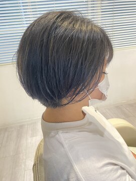 サロンドジョー(salon de joe) ショートボブレイヤーカットミディアムウルフくびれ透明感カラー