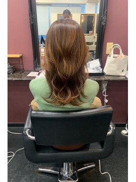 アイズ 渋沢(AIZU) ロング　ブラウンカラー