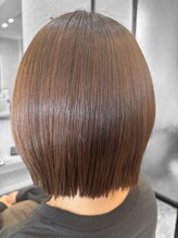 キックス(KICKS) 切りっぱなしレイヤーボブ×オレンジブラウン