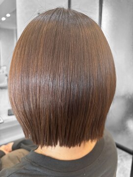 キックス(KICKS) 切りっぱなしレイヤーボブ×オレンジブラウン