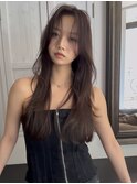 抜け感レイヤーとベビーバング