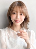 うる艶髪くびれヘアデジタルパーマアプリコットオレンジ美髪