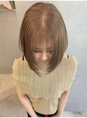 くびれヘア/アプリコットオレンジ/ハイライトカラー/梅田