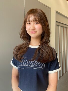 ローレンアオ(LOREN AO) くびれヘア/アプリコットオレンジ/夏のヘアアレンジ/矢場町