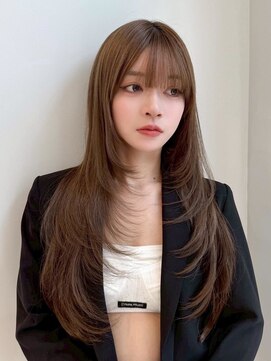 ロンドリメゾン 原宿(Lond re Maison.) チャコール/オリーブグレー/レイヤーカット小顔顔周り韓国原宿