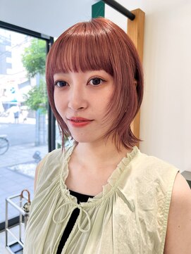 エム(M) ブリーチ無しピンクダブルカラー大阪淀屋橋