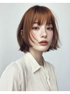 オンク 新宿(onk) 黒髪/グレーベージュ/レイヤーロング/前髪パーマ[新宿駅]