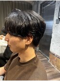 爽やか]毛流れセンターパート刈り上げ