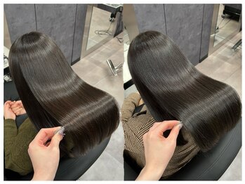 シンシア ドゥエ 新宿(CYNTHIA DUE)の写真/【どんな髪質も艶めく美髪】ULTOWAxAujua×synergyを加えた最上級の髪質改善トリートメントでぷる艶髪へ◎