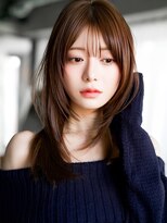 レノラ 本町(LENORA)&nbsp;☆大人ガーリーダークアッシュミディアムレイヤーカット韓国ヘア