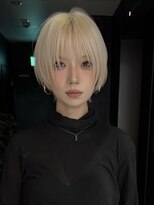 サンクマーケット 渋谷(cinq MARKET) ダブルカラーショートウルフカットショートボブレイヤー前髪あり