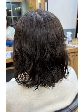 シーバイシオン(Sea by sion) ボブパーマ×グレージュ