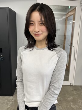 コエ(koe') 顔周りレイヤー＊透けるグレージュ