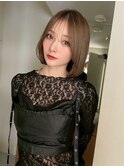 ハイライト白髪染め白髪ぼかしショートボブレイヤー40代横浜関内