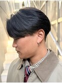 コンパクト毛流れセンターパート