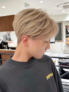 ゴカン バイ ジル ブラン 名古屋(Gokan by JIL BLAN) メンズパーマ曲がる縮毛矯正ハイライトショートカット20代30代40