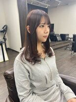 ヘアーサロン アウラ(hair salon aura)&nbsp;【aura】顔まわりカット/顔まわりレイヤー/ミントグレー