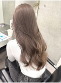 原宿暗めミルクティーベージュダブルカラーアッシュグレージュ