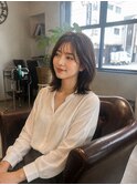 大人くびれミディアムボブ