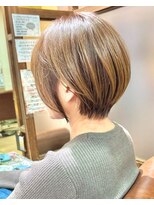 ハピネス クローバー 学園前店(Happiness CLOVER)&nbsp;ショートボブ×髪質改善×白髪ぼかし63ナチュラルショート