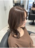 透明感マロンブラウン＆流れる顔まわりカット♪【瀬口】