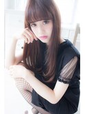 アンジュヘアー　大人かわいい　ナチュラルストレート