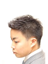 ヘアーアンドグルーミング ヨシザワインク(HAIR&GROOMING YOSHIZAWA Inc.) 【ヨシザワ人形町】30代40代黒髪アップバングショート刈り上げ