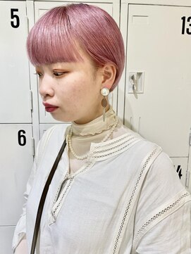 クリアーオブヘアー 栄南店(CLEAR of hair) ミニボブ×ペールピンク