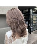 ピンクベージュ ブリーチ2回