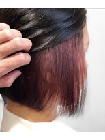 プリュス 名古屋(Plus)&nbsp;イヤリングカラー/インナーカラー/ワインレッド/ボルドー