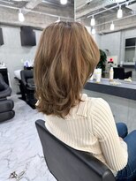 エンディアリング 東銀座(Endearing)&nbsp;黒髪/グレーベージュ/レイヤーロング/前髪パーマ/銀座/東銀座