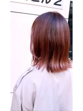 ヒップスデコ(Hip's deco) 【ブリーチ無しで可愛い】ピンクブラウン☆hi