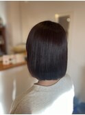 髪質改善艶感ボブ