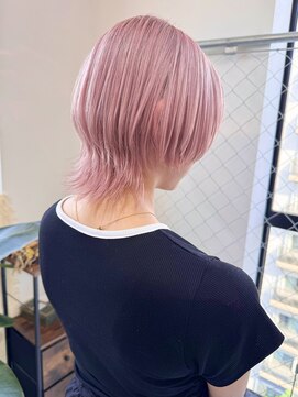 リル 溝の口(LiL) ウルフカット×ホワイトピンク