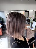 グレージュ×バレイヤージュ