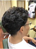 スペインパーマアレンジ ビジネス風