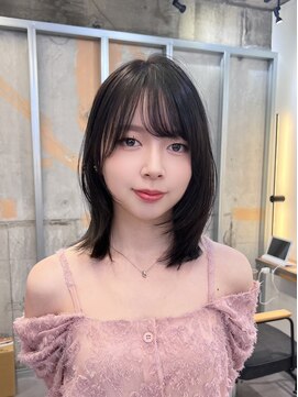 イオエ 梅田(ioe) ダブルカラー/大人ボブ/黒髪スタイル/髪質改善/縮毛矯正