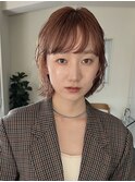 レイヤーボブ フェイスレイヤー 切りっぱなしボブ