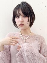ヘアラウンジ ビーチ 青山 外苑前(hair lounge BEACH) ナチュラルダークブラウンショートボブ
