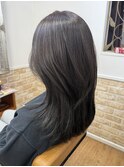 ブリーチ無し透明感ブラックカラー×レイヤー【カミケン黒岩店】